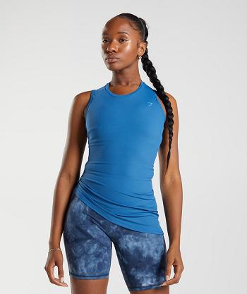 Dámské Tílko Gymshark Elevate Asymmetric Blankyt | CZ 3232ILH